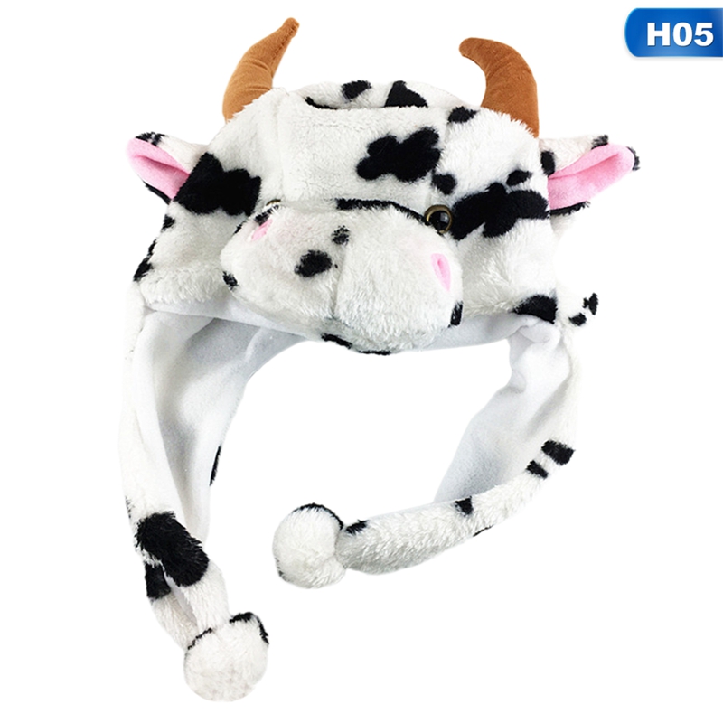 Mũ len mềm chụp tai giữ ấm kiểu dáng động vật hoạt hình dễ thương