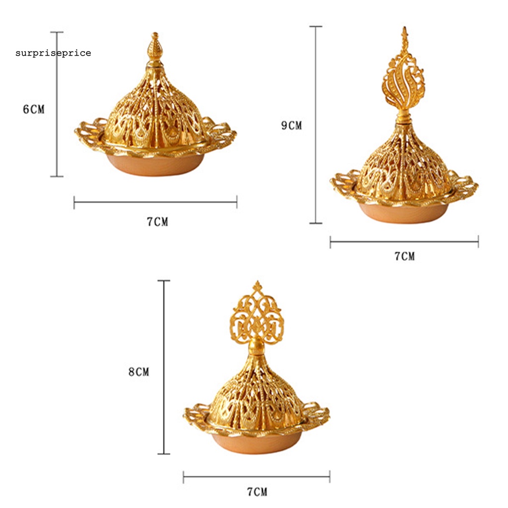 Đế đốt trầm hương bằng kim loại trang trí nhà cửa