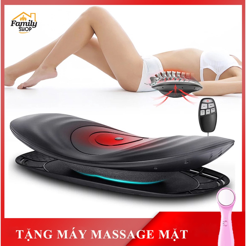 Máy massage lưng- máy mát xa lưng hỗ trợ phục hồi, giảm đau mỏi lưng eo cột sống- Tích hợp 4 chế độ, massage hồng ngoại