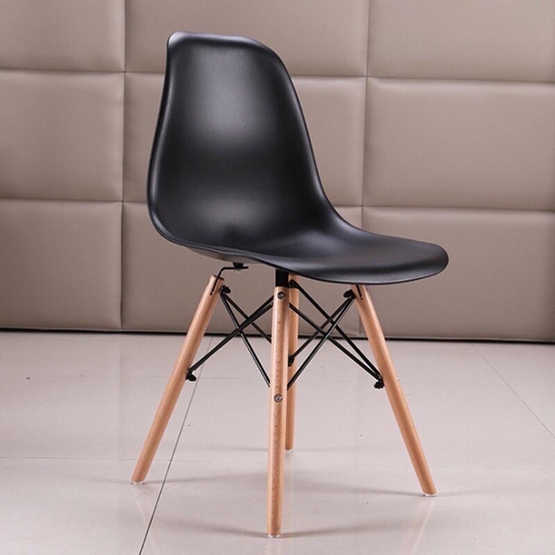 Ghế Làm Việc EAMES Chân Gỗ đan sắt Dành Cho Phòng ĂN,Phòng KHÁCH,Cafe,Văn Phòng,Học tập