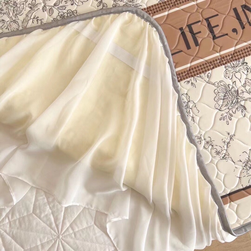 SÉT CHIẾU CAO SU NON CHÂN PHỦ BÈO CAO CẤP CHIC STUDIO HÀNG NHẬP NGUYÊN CHIẾC MỚI