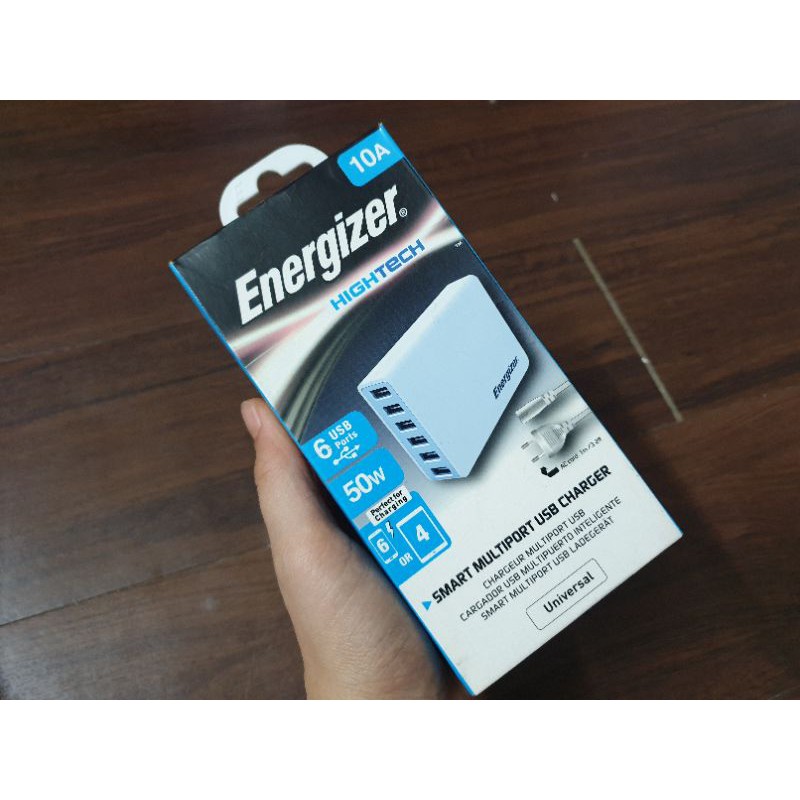 Cốc sạc Energize.r HT 6 cổng USB 10A 50W