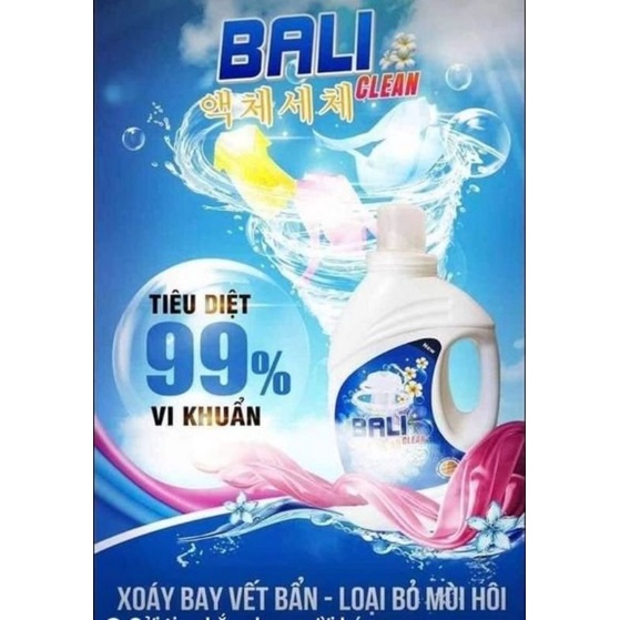 Nước Giặt Organic BALI, Nước Giặt Sinh Học THAI Tiêu Diệt 99% Vi Khuẩn Can 3,6L