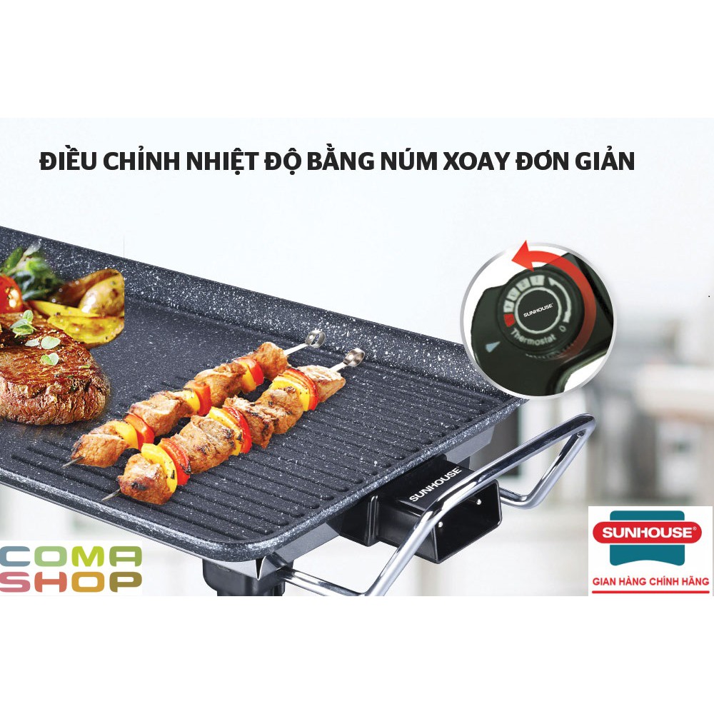 SHD4607 - BẾP NƯỚNG ĐIỆN SUNHOUSE 1500W – BẢO HÀNH CHÍNH HÃNG 12 THÁNG