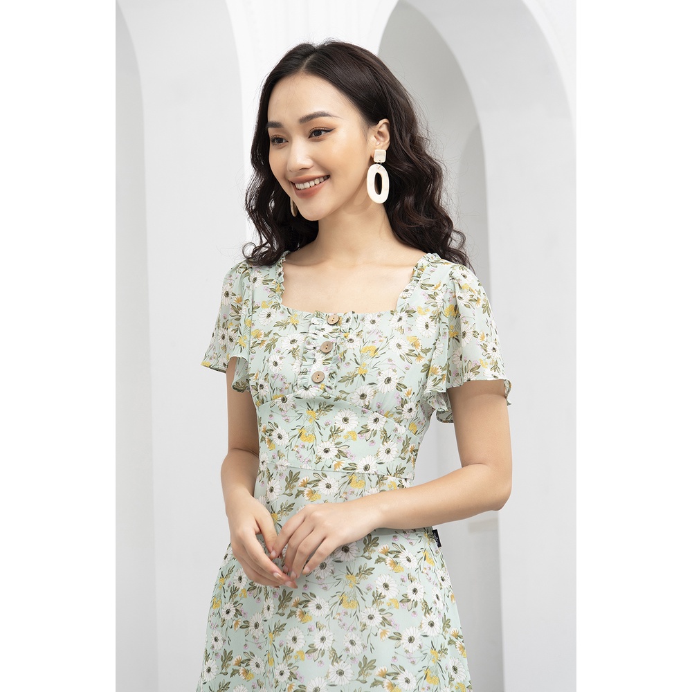 Váy Hoa Thiết Kế Nữ  LUPERI LFV3199 Voan Hàn Cao Cấp Thoáng Mát Cho Bạn Nữ Đi Chơi Đi Dạo Phố