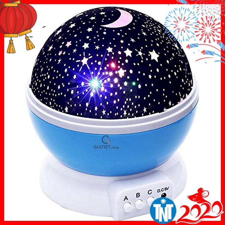 Đồ chơi cho bé, đèn chiếu sao tự xoay tròn thần kỳ 360 độ Star Master pro