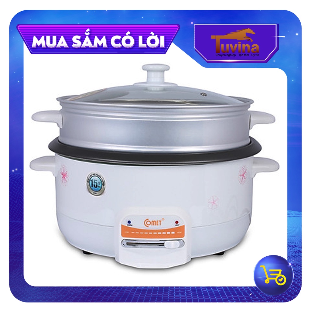 Nồi Lẩu Điện Comet CM7731, CM7732 3.5 Lít Hàng Chính Hãng (Bảo Hành 12 Tháng)