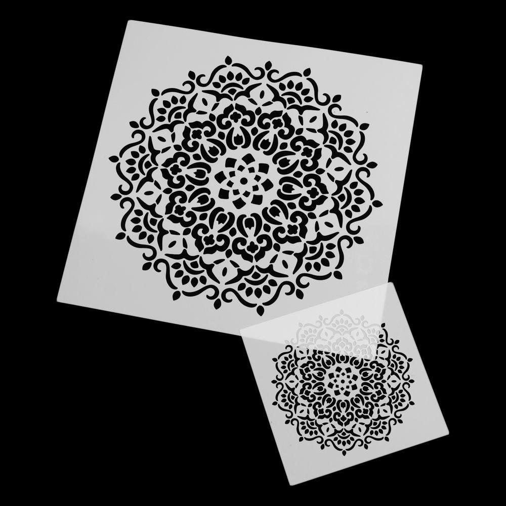 Set 6 Khuôn Dập Nổi Họa Tiết Mandala Trang Trí Nội Thất DIY