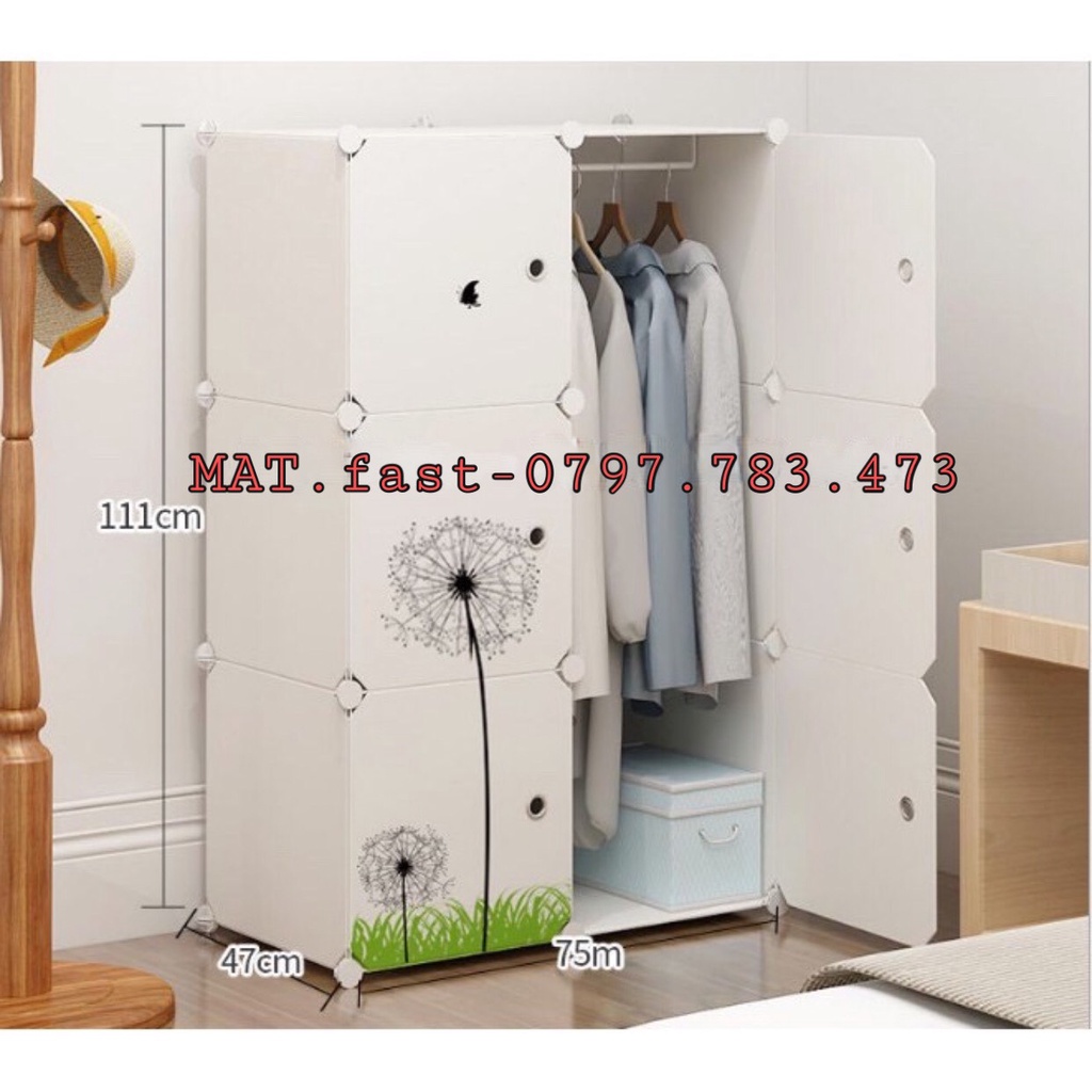 [ HÀNG MỚI] TỦ NHỰA LẮP GHÉP 6 Ô - NGĂN THÔNG MINH TIỆN LỢI SÂU 47CM( Chọn hình theo phân loại)