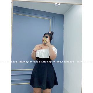 ĐẦM TRỄ VAI BÈO TRẮNG [ TNT SHOP BIGSIZE 60KG 90KG ]
