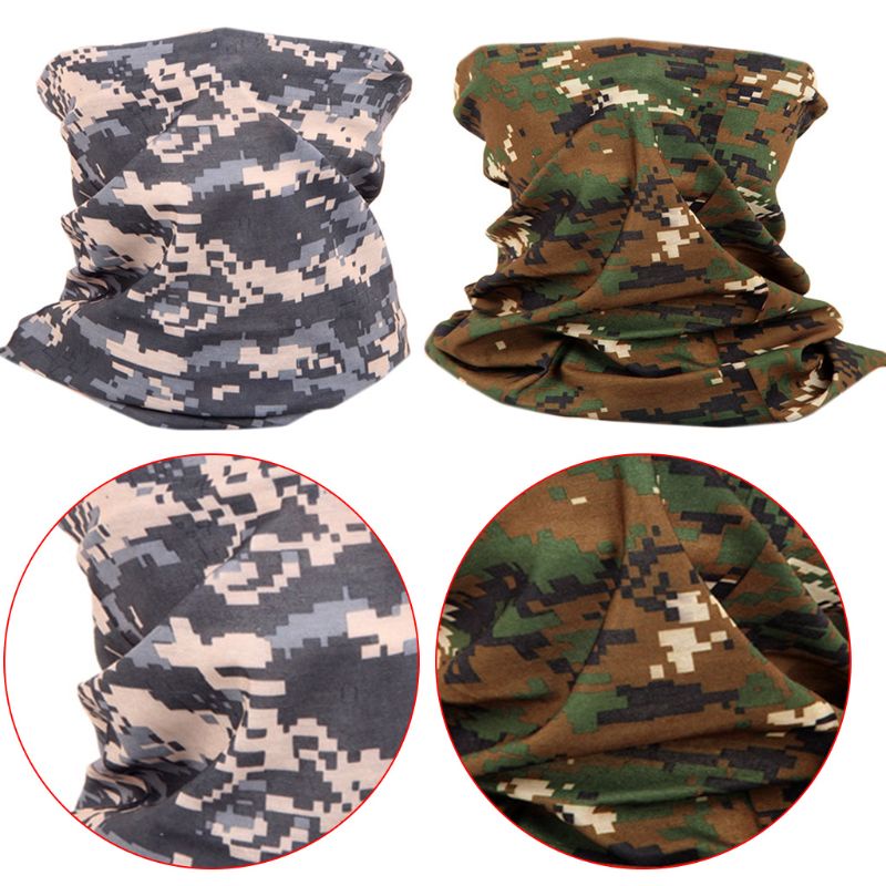 Khăn Choàng Che Mặt Không Đường May Họa Tiết Rằn Ri Unisex