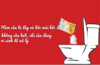Bột chống tắc nghẽn bồn cầu
