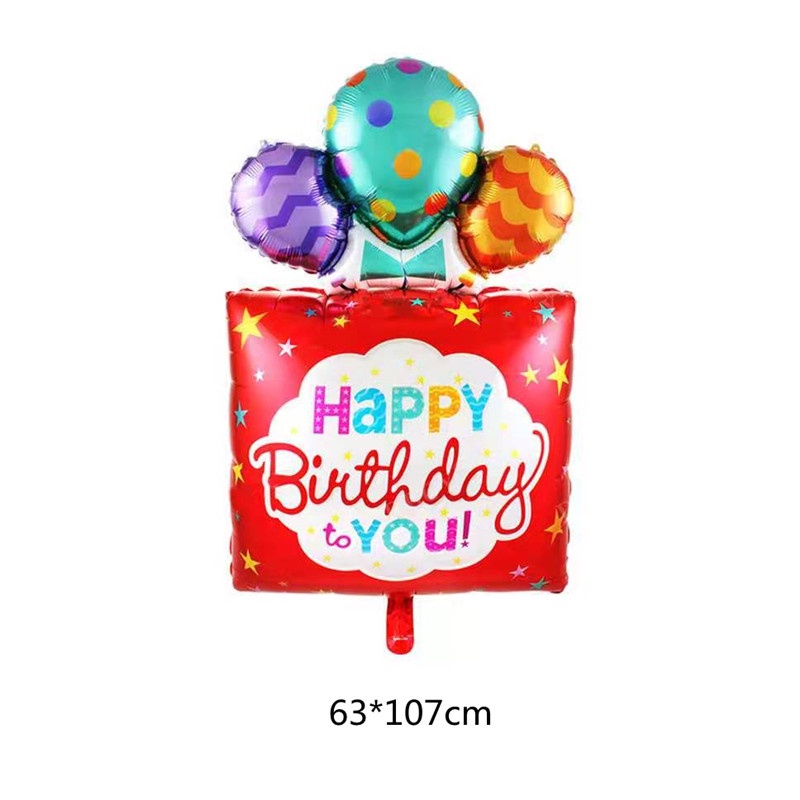 Bong Bóng Hình Chú Hề 4D Trang Trí Bánh Sinh Nhật