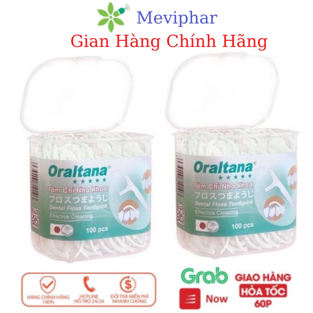 Tăm chỉ nha khoa Oraltana - Lọ 100 que - tăm kẽ răng Oral Tana, chăm sóc răng lợi tiêu chuẩn xuất Nhật