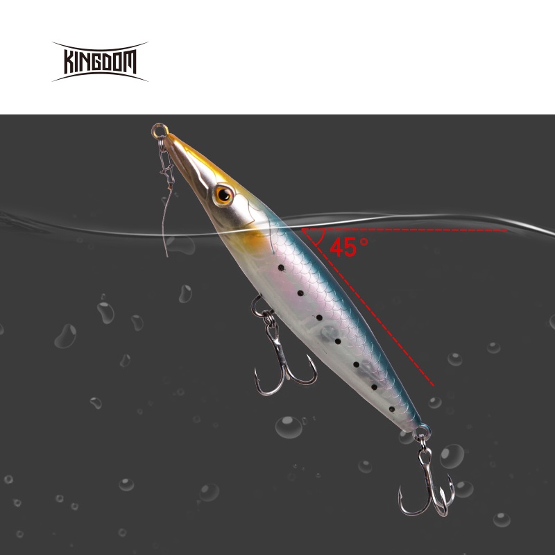 Kingdom Mồi Câu Cá Nhân Tạo 90mm / 17g 110mm / 24g 130mm / 36g 150mm 45g Model 7503-S