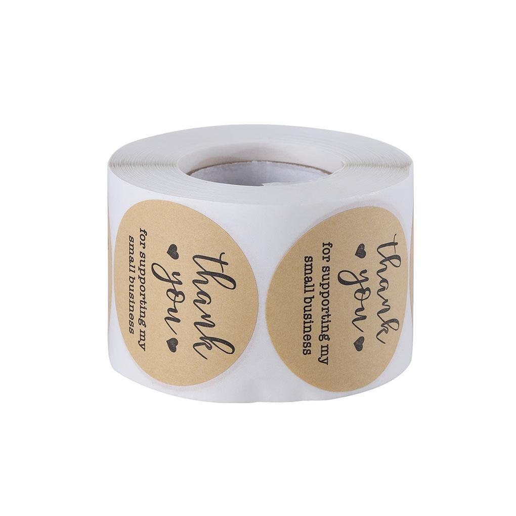 Cuộn 500 Miếng Dán Chữ Thank You Trang Trí Bánh Kem