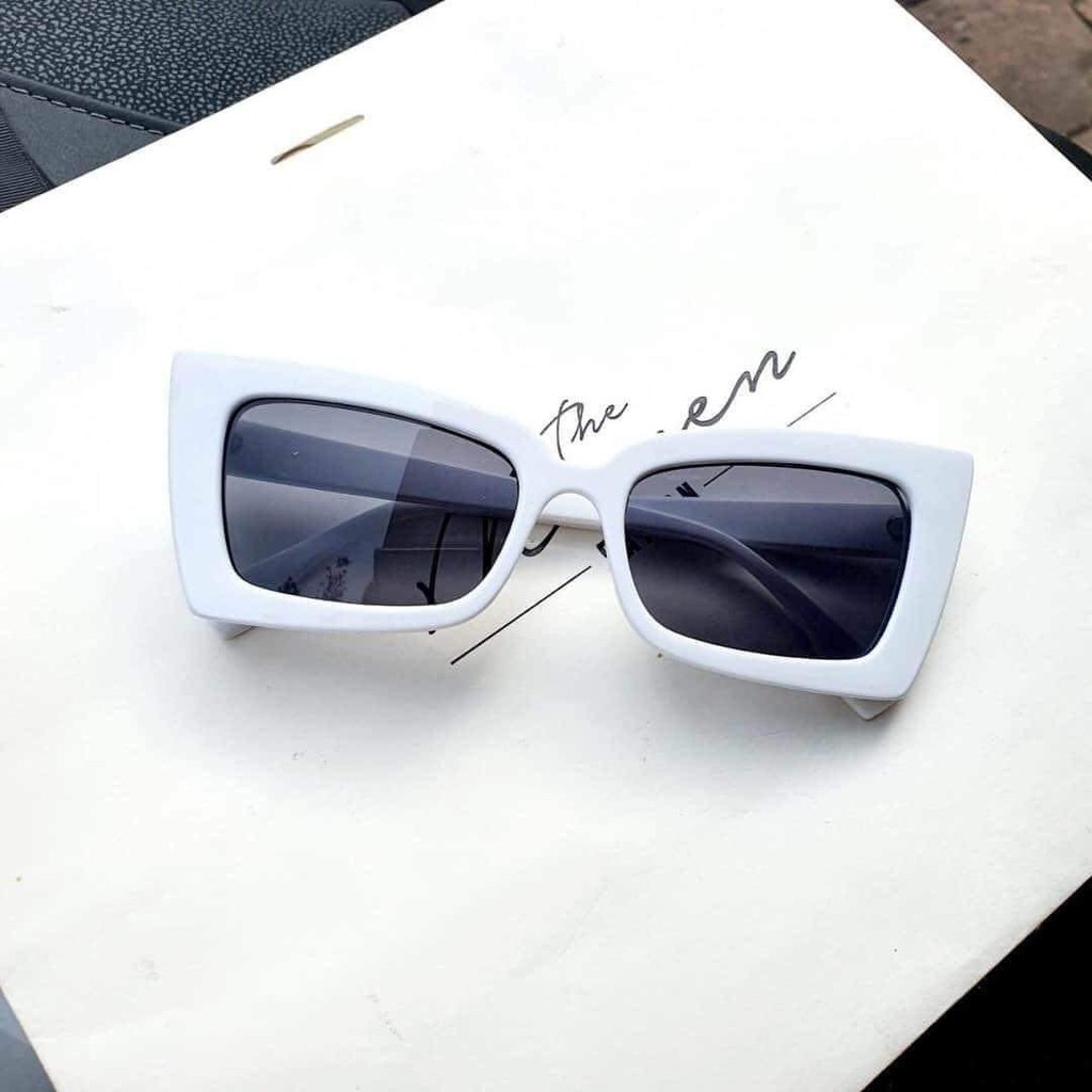 Mắt Kính Thời Trang Nữ form vuông màu trắng bảo vệ mắt - cực đẹp | BigBuy360 - bigbuy360.vn