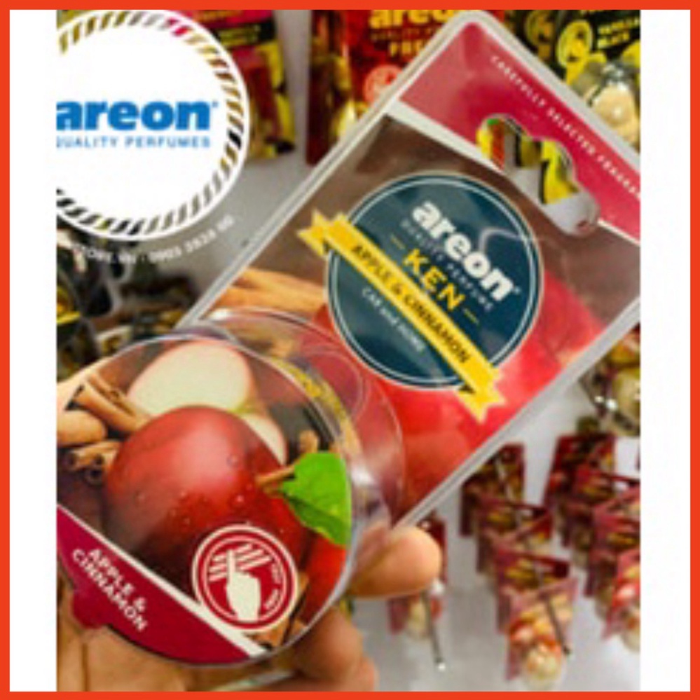 Sáp thơm ô tô hương táo &amp; quế – Areon Ken Apple &amp; Cinnamon