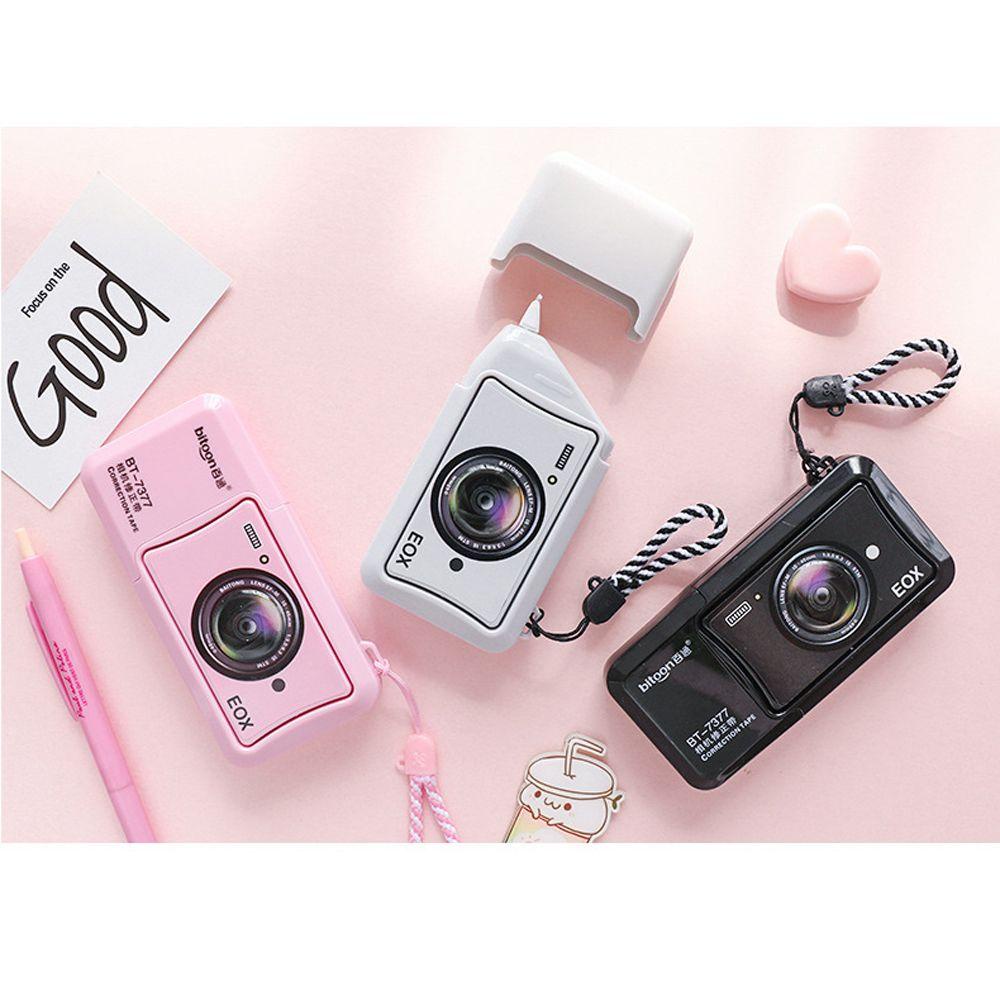 Cuộn Băng Keo 10m Màu Trắng Hình Máy Ảnh Hoạt Hình Sáng Tạo