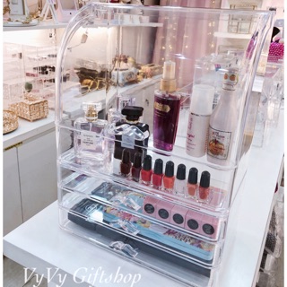 Set tủ vòm ngăn kéo đựng mỹ phẩm son phấn nước hoa kem dưỡng da chống bụi