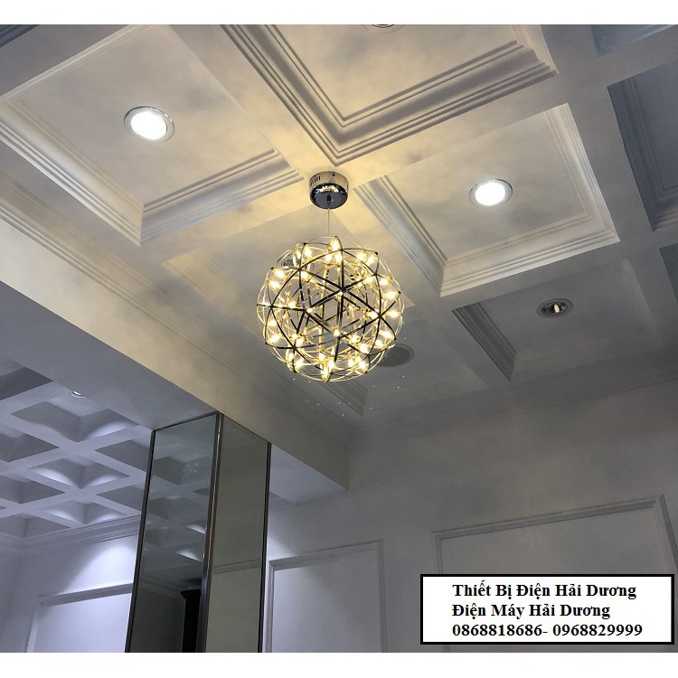Đèn thả cầu sao kiểu dáng hiện đại, sang trọng phi 500 - 42 bóng led (Ánh sáng vàng) - Bảo hành 12 tháng