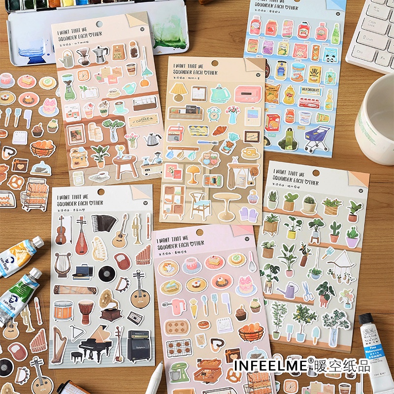 Stickers - Tờ Nhãn Dán Những Thứ Nhỏ Nhắn Trong Cuộc Sống Tràn Đầy Niềm Vui