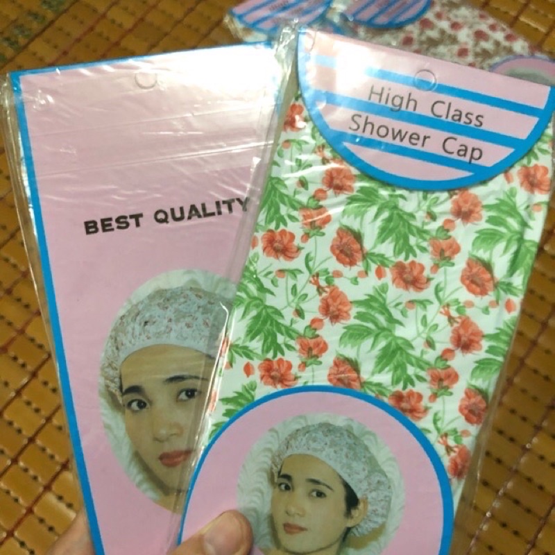 Mũ tắm trùm tóc chống thấm hình hoa