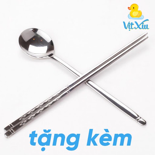 Hộp đựng cơm văn phòng, Hộp cơm trưa, Hộp đựng thức ăn, thực phẩm, Bao gồm cả túi và muỗng nĩa