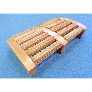bàn lăn gỗ massage chân 6 hàng đại