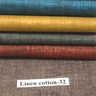 Vải Linen cotton Kim Vũ thoáng mát, thích hợp may đầm, áo sơ mi, đồ bộ