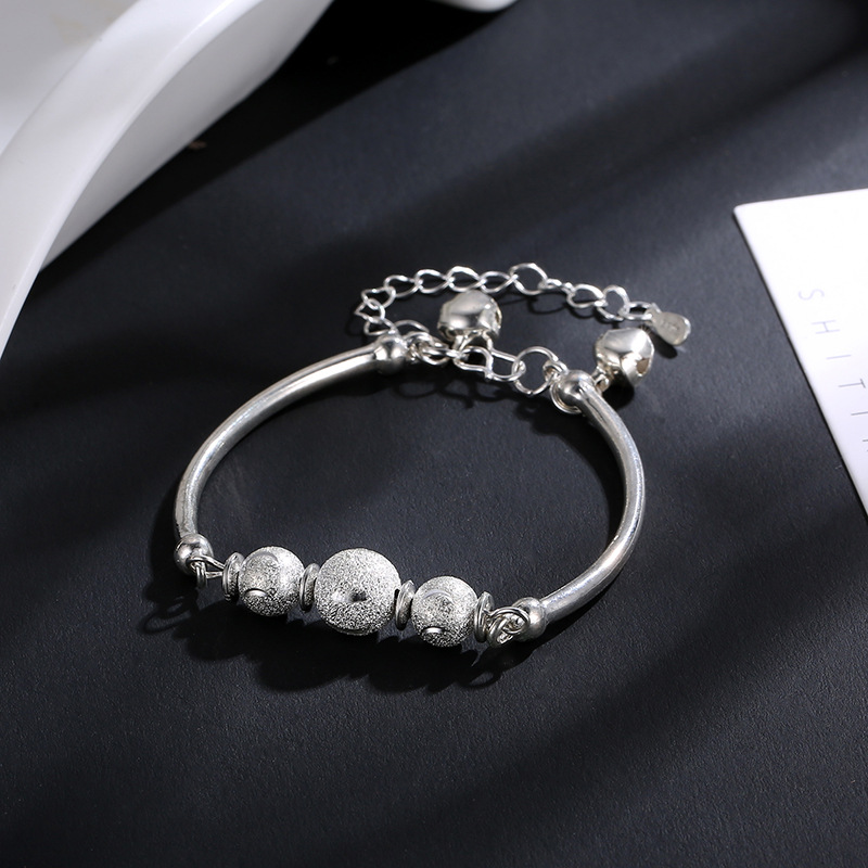 Vòng đeo tay chuỗi hạt bằng hợp kim phong cách hàn quốc có chuông nhỏ xinh xắn đáng yêu