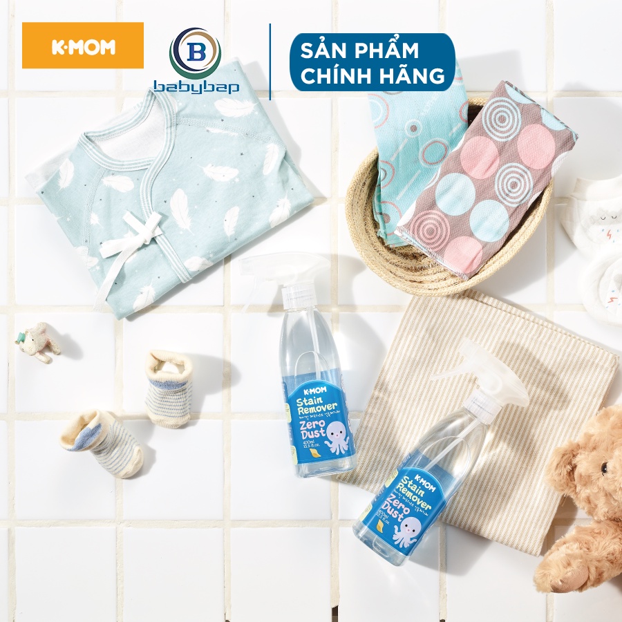 Nước Tẩy Vết Bẩn Quần Áo Zero Dust K-Mom Hàn Quốc Thân Thiện Với Môi Trường 400ml