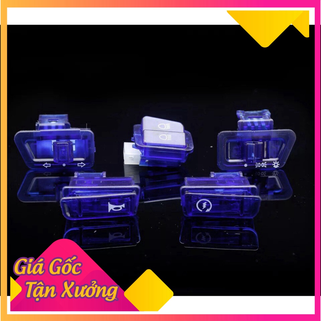 Bộ Công Tắc Màu Siêu Đẹp Trang Trí Xe Máy 5 Chi Tiết Sh 2010, Lead 110 Cũ , Wave,future Cũ..... (Ảnh Sp thật)