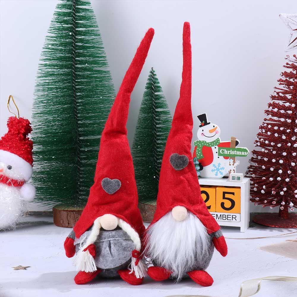 Búp Bê WTTLE Gnome Đội Mũ Dài Làm Thủ Công Trang Trí Giáng Sinh