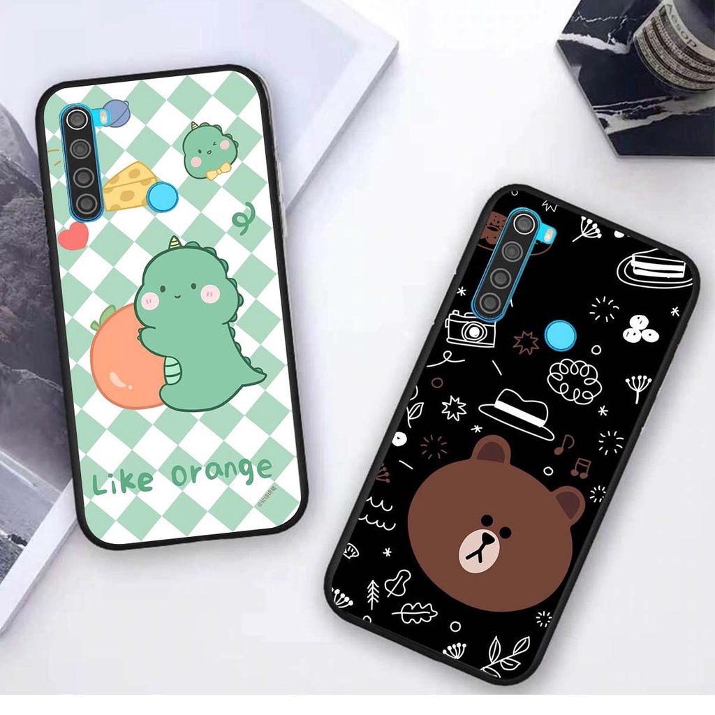 Ốp lưng Xiaomi REDMI NOTE 8 in hình khủng long , gấu nâu xinh xắn, siêu cute  mà còn vô cùng RẺ -ĐẸP