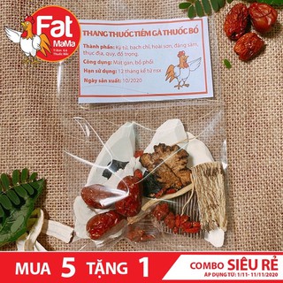 Combo khuyến mãi mua 5 gói tiềm gà thuốc bắc tặng 1 gói