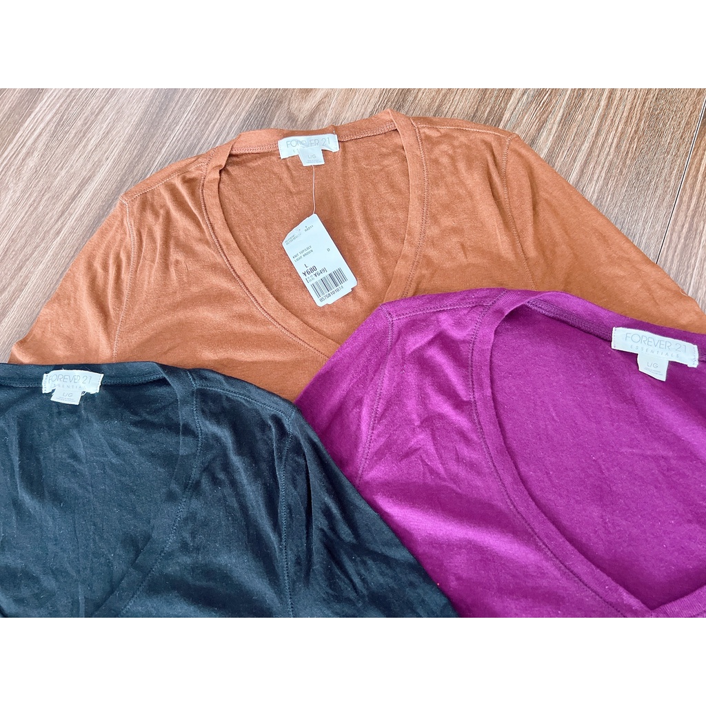 Áo thun Forever 21, XXI dáng cổ tròn xuất dư full tem mác