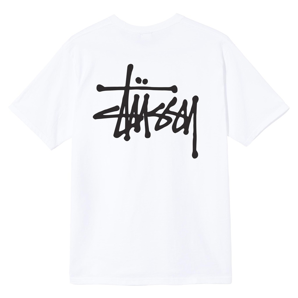 Áo thun nam nữ cổ tròn Basic Stussy VNXK - Áo phông nam nữ vải Cotton co giãn,dày dặn form unisex - Hiti