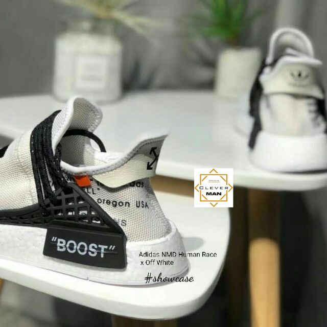 GIẦY đẹp (ẢNH CHI TIẾT) giày thể thao NMD HUMAN RACE OFF WHITE trắng giá tốt new hot