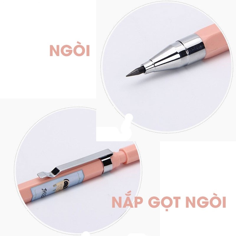 Bút chì kim 2.0mm, Bút chì kim ngòi to làm bài thi trắc nghiệm MG - AMP35671/35601, Ruột thay thế ASL3790202