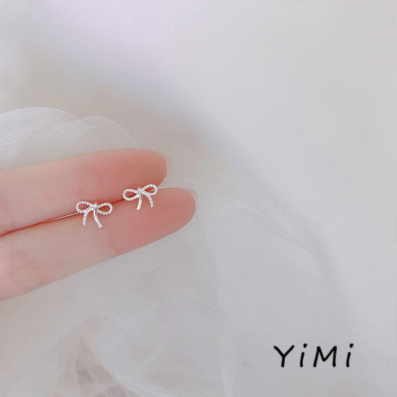 Khuyên tai bằng bạc 925 nhiều mẫu xinh xắn tùy chọn thời trang ngọt ngào cá tính cho nữ