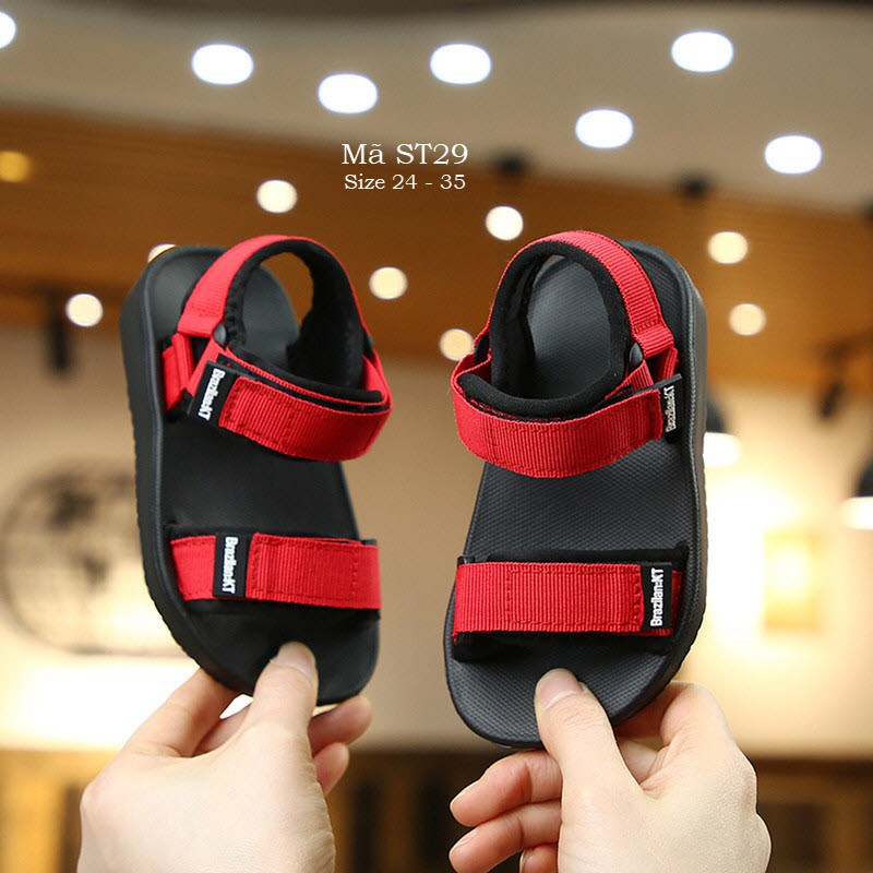 Dép sandal cho bé trai 3 - 5 tuổi có quai hậu siêu nhẹ đế chống trơn trượt phong cách Hàn Quốc ST29