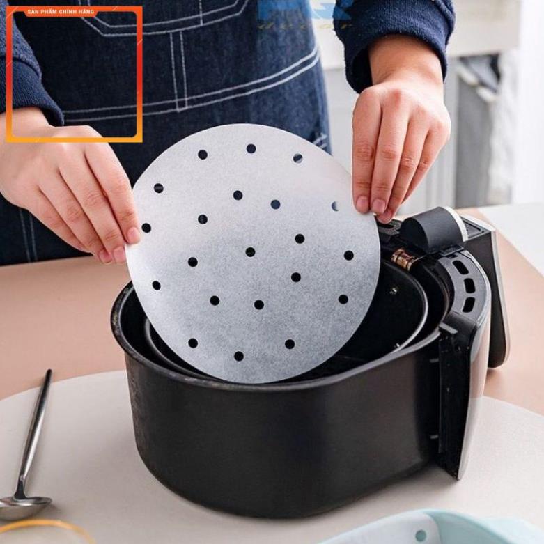 Set 100 tờ giấy nến lót nồi chiên không dầu, giấy nến làm bánh
