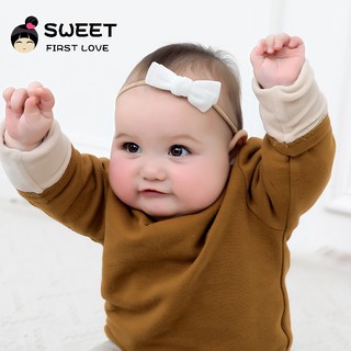 Băng đô sơ sinh cho bé gái (đỏ đô, trắng)
