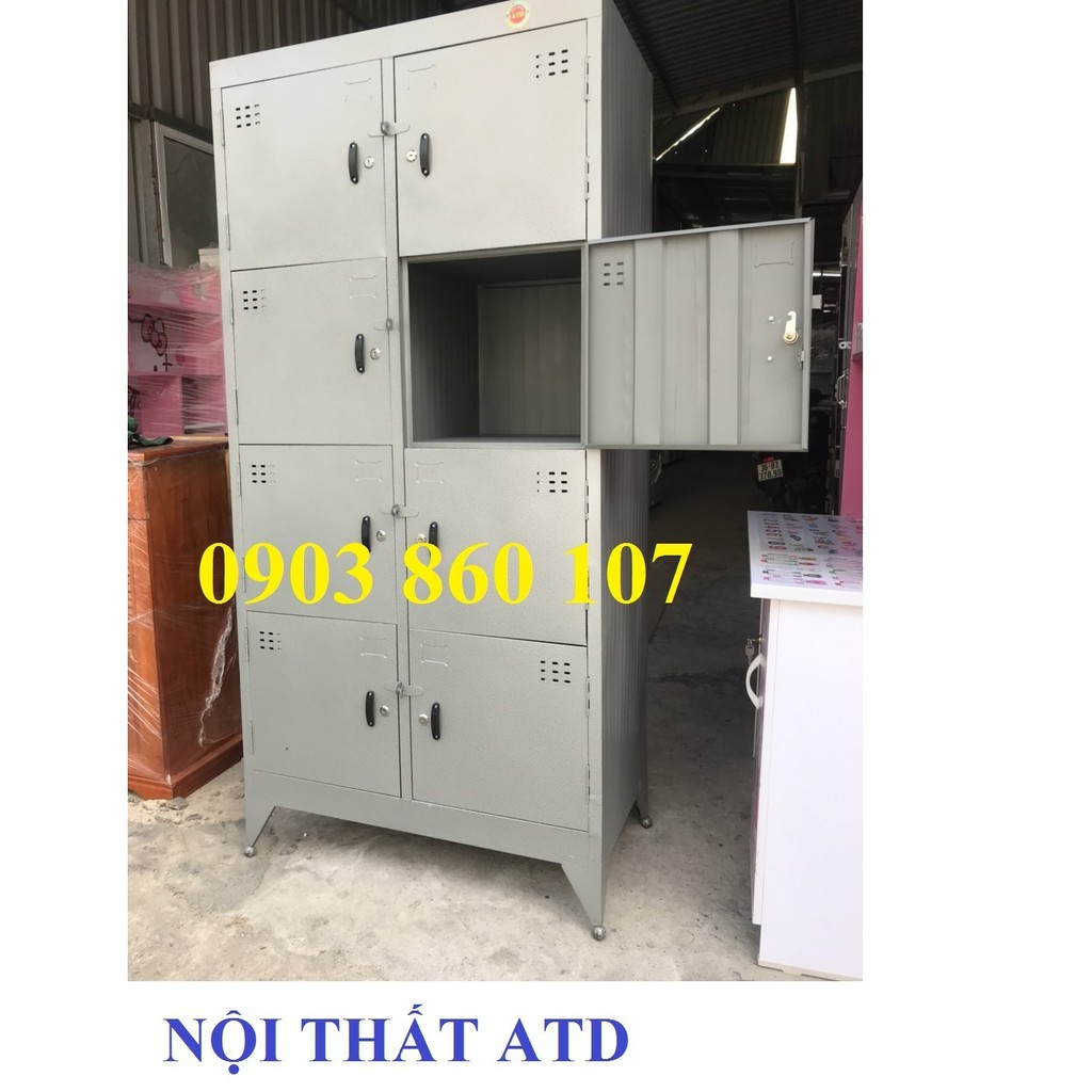 Tủ hồ sơ văn phòng giá rẻ dày dặn - Tủ locker sắt có khóa riêng từng hộc - tủ sắt đựng đồ nhân viên