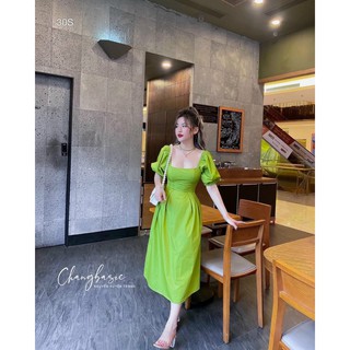 ĐẦM MAXI CỔ U (KÈM VIDEO HÌNH THẬT)