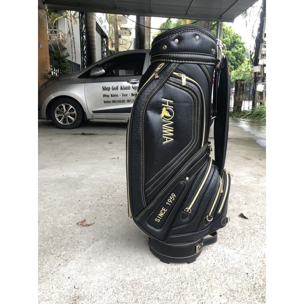 Túi Gậy Golf Honma Chất Da Chống Thấm Nước Tốt, Fomr Chuẩn