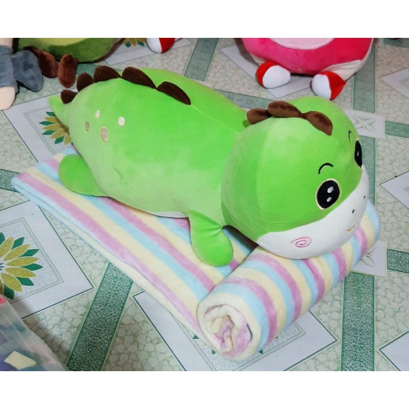 chăn gối văn phòng 2in1 khủng long