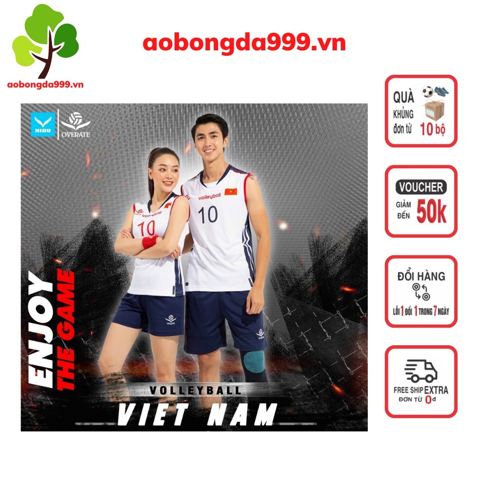 Quần áo bóng chuyền nam nữ, cầu lông không logo ngắn tay ba lỗ thiết kế Việt Nam - aodabong999.vn