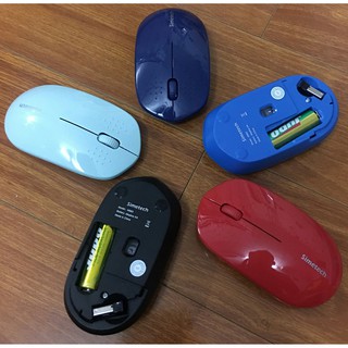 Chuột máy tính hiệu Simetech không dây S890 - siêu mỏng - phím Silent